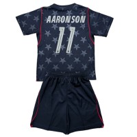 Stroje piłkarskie Stany Zjednoczone Brenden Aaronson #11 Koszulka Wyjazdowej dla dzieci MŚ 2026 Krótki Rękaw (+ szorty)